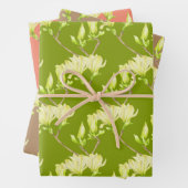 Gelbe Magnolien auf einem wackelnden Set Geschenkpapier Set (Beispiel)