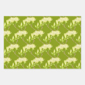 Gelbe Magnolien auf einem wackelnden Set Geschenkpapier Set (Vorderseite)