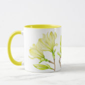 Gelbe Magnolien auf einer Combo-Tasse (W) Tasse (Links)