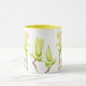 Gelbe Magnolien auf einer Combo-Tasse (W) Tasse (Zentrum)