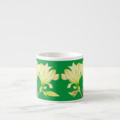 Gelbe Magnolien auf einer Espresso-Tasse Espressotasse (Vorderseite)