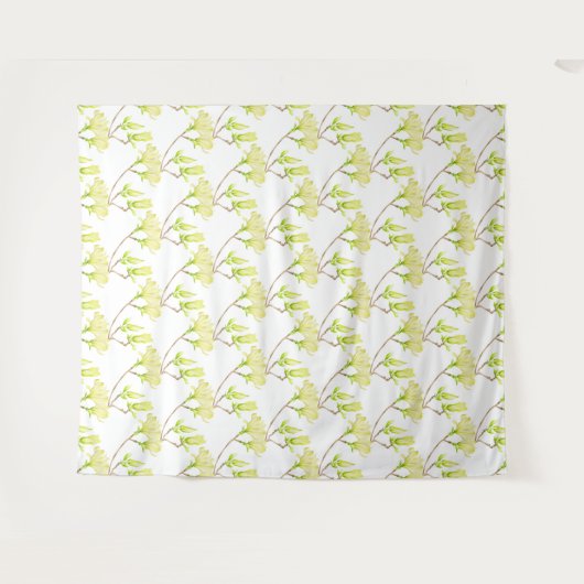 Gelbe Magnolien auf Tapestry Wandteppich (Vorderseite (Horizontal))