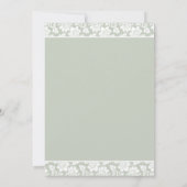 Gelbe Mais und weiße Mütter Einladung zur Hochzeit (Rückseite)