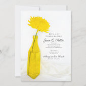 Gelbe Mama auf weißer Feier zum Gedenken an das Le Einladung (Vorderseite)