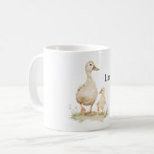Gelbe Mama Babyenten Kaffeetasse (Vorderseite Links)