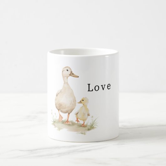 Gelbe Mama Babyenten Kaffeetasse (Mittel)
