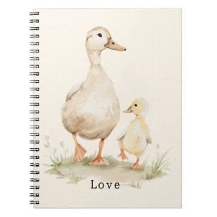 Gelbe Mama Babyenten Notizblock