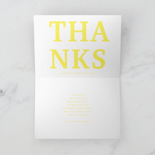 Gelbe MAMA Karte (Innenseite)