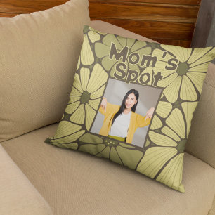 Gelbe Mama Spot Couch Foto Muttertagsgeschenk Kissen