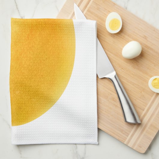 Gelbe Mango Geschirrtuch (Viertel Falte)