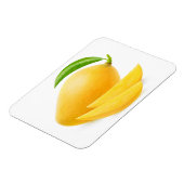 Gelbe Mango schneiden Magnet (Linke Seite)