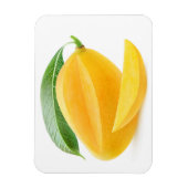 Gelbe Mango schneiden Magnet (Vertikal)