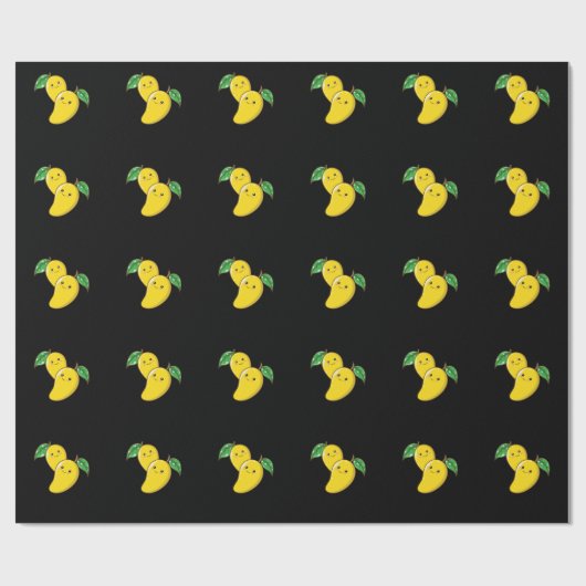 gelbe Mangos Geschenkpapier (Flach)