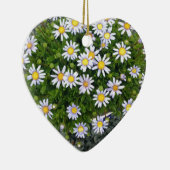 Gelbe Margarita-Blume mit grauen Kies Keramik Ornament (Rechts)