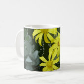 Gelbe Margerite Blume Kaffeetasse (Vorderseite Links)