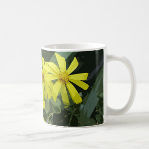 Gelbe Margerite Blume Kaffeetasse