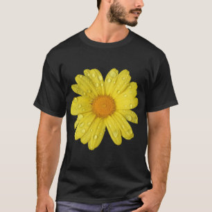 Gelbe Margerite im Regen T-Shirt