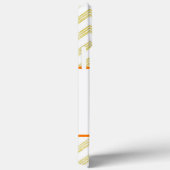 Gelbe Margerite mit Chevron-Muster Case-Mate iPhone Hülle (Rückseite / Rechts)
