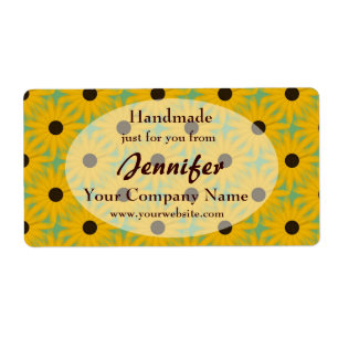 Gelbe Margeriten Handmade Von Geschäftsetikett