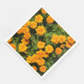 Gelbe Marigold-Blume Serviette (Ecke)