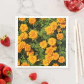 Gelbe Marigold-Blume Serviette (Beispiel)