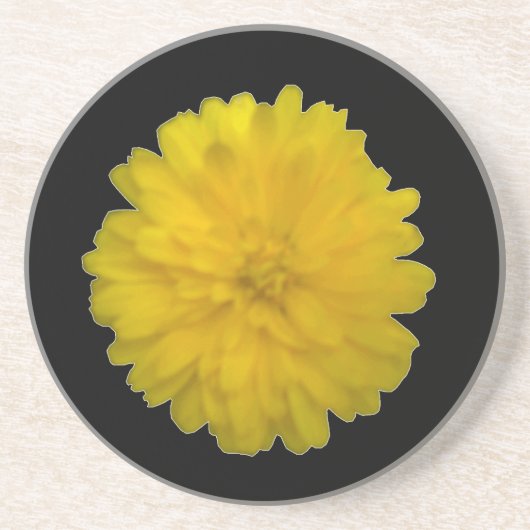 Gelbe Marigold-Untersetzer Sandstein Untersetzer (Vorne)