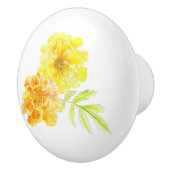 Gelbe Marigolds, orangefarbener Zuggriff Keramikknauf (Rechts)