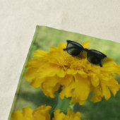 Gelbe Marigolds Strand Sonnenschein Handtuch (Beispiel)