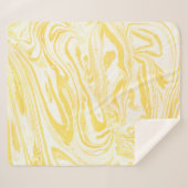Gelbe Marmorstruktur. Handgezeichnet Sherpadecke (Vorderseite (Horizontal))