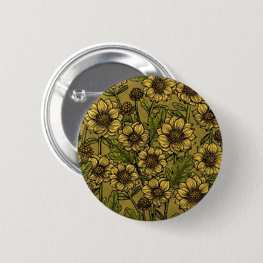 Gelbe Mäuse Button (Vorne & Hinten)