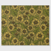 Gelbe Mäuse Geschenkpapier (Flach)