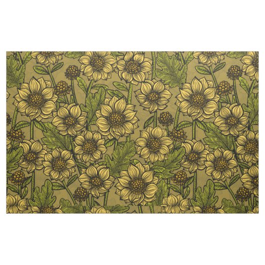 Gelbe Mäuse Stoff (Fat Quarter (45,7 x 55,9 cm))
