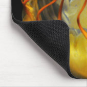 Gelbe Medusa-Quallen Mousepad (Ecke)