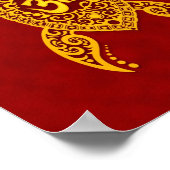 Gelbe Meeresschildkröte Poster (Ecke)