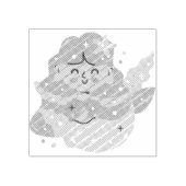 Gelbe Meerjungfrau Gummistempel (Prägung)