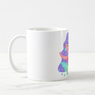 Gelbe Meerjungfrau Kaffeetasse