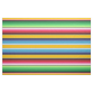 Gelbe mexikanische Serape-Blanket-Streifen Stoff