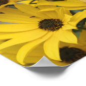 Gelbe Milben und Hummeln Poster (Ecke)