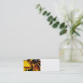 Gelbe Mini Visitenkarte (Stehend Vorderseite)