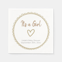 Gelbe Minimalistische Babydusche