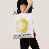 Gelbe Minimalistische Sonnenblume Tasche (Von Nahem)