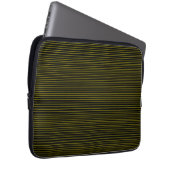 Gelbe Minimallinien Laptopschutzhülle (Vorne Rechts)