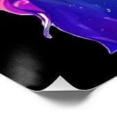 Gelbe Mit Augen Katze Poster (Ecke)