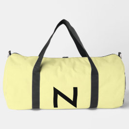 Gelbe Mit Monogramm Moderne Minimal Trendy Chic Bedruckter Rucksack