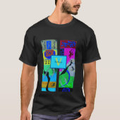 Gelbe Mode Abstrakte Inspiration aus Matisse T-Shirt (Vorderseite)