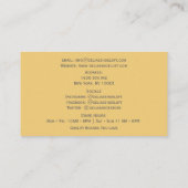 Gelbe Mode für Frauen Schuhe rosa High Heels Visitenkarte (Rückseite)