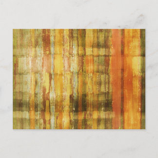 Gelbe Moderne Abstrakte Kunst Postkarte