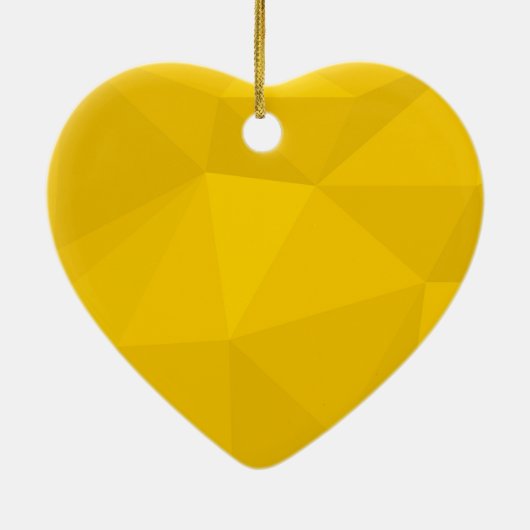 Gelbe, moderne, coole, trendige, urbane geometrisc keramik ornament (Hinten)