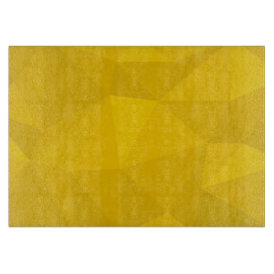 Gelbe, moderne, coole, trendige, urbane geometrisc schneidebrett