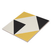 Gelbe moderne geometrische Form Muster Fliese (Seite)